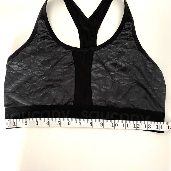 Saucony Grey Black Two Tone Sports Bra - Picture 8 of 11